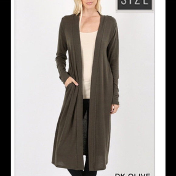2 for $40❤️PLUS size gray or olive duster - Picture 3 of 4